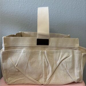 Thirty-One Cream Canvas Tote Bag